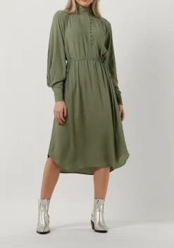 groene bruuns bazaar midi jurk lilli lyra dress