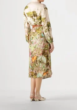 groene caroline biss midi jurk 1161