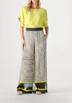 groene caroline biss wijde broek 1555