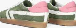 groene closed lage sneakers sneaker