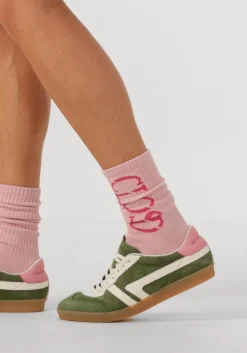 groene closed lage sneakers sneaker