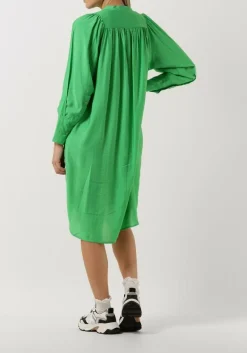 groene co'couture midi jurk callum volume dress