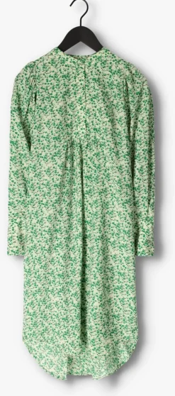 groene co'couture midi jurk perry volume dress