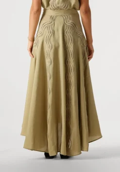 groene copenhagen muse maxirok cole skirt