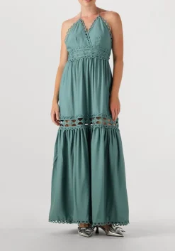 groene copenhagen muse maxi jurk cm asleah dress