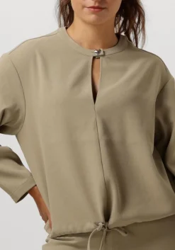 groene dante6 top thorn drawstring cord top