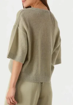 groene dante6 trui talya v-neck sweater