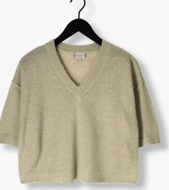 groene dante6 trui talya v-neck sweater