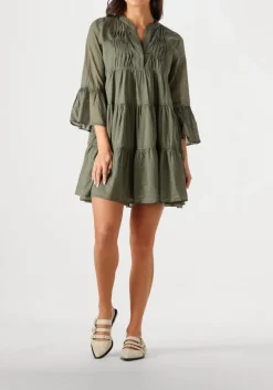 groene devotion mini jurk neon