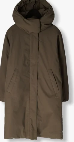 groene elvine gewatteerde jas saira