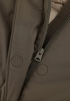 groene elvine gewatteerde jas saira