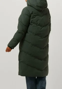 groene elvine gewatteerde jas naemi