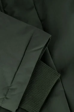 groene elvine gewatteerde jas naemi