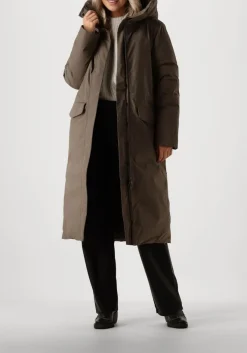 groene elvine gewatteerde jas asha