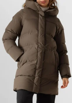 groene elvine gewatteerde jas vesper