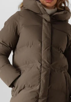 groene elvine gewatteerde jas vesper