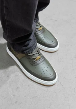 groene filling pieces lage sneakers low top game lux