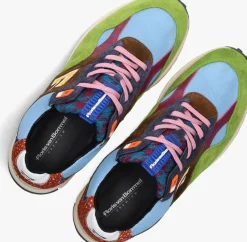 groene floris van bommel lage sneakers sfm-10268 de gripper
