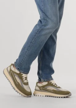 groene floris van bommel lage sneakers sfm-10172 de gripper