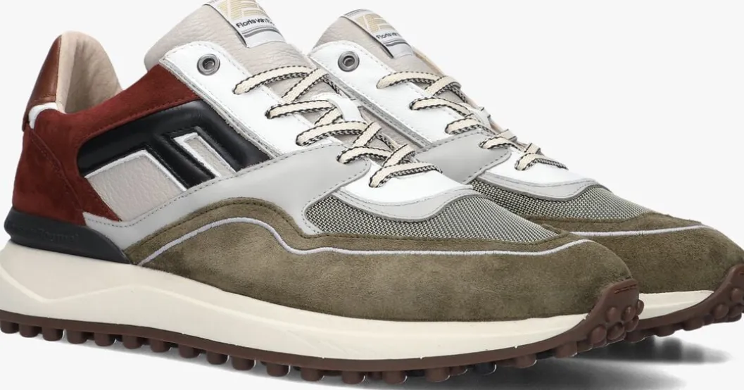 groene floris van bommel lage sneakers sfm-10139 noppi