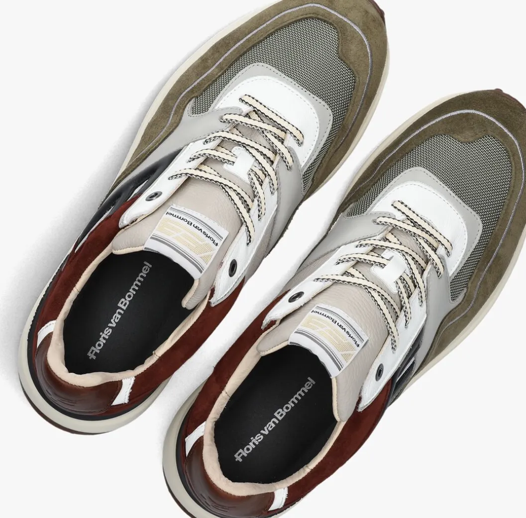 groene floris van bommel lage sneakers sfm-10139 noppi