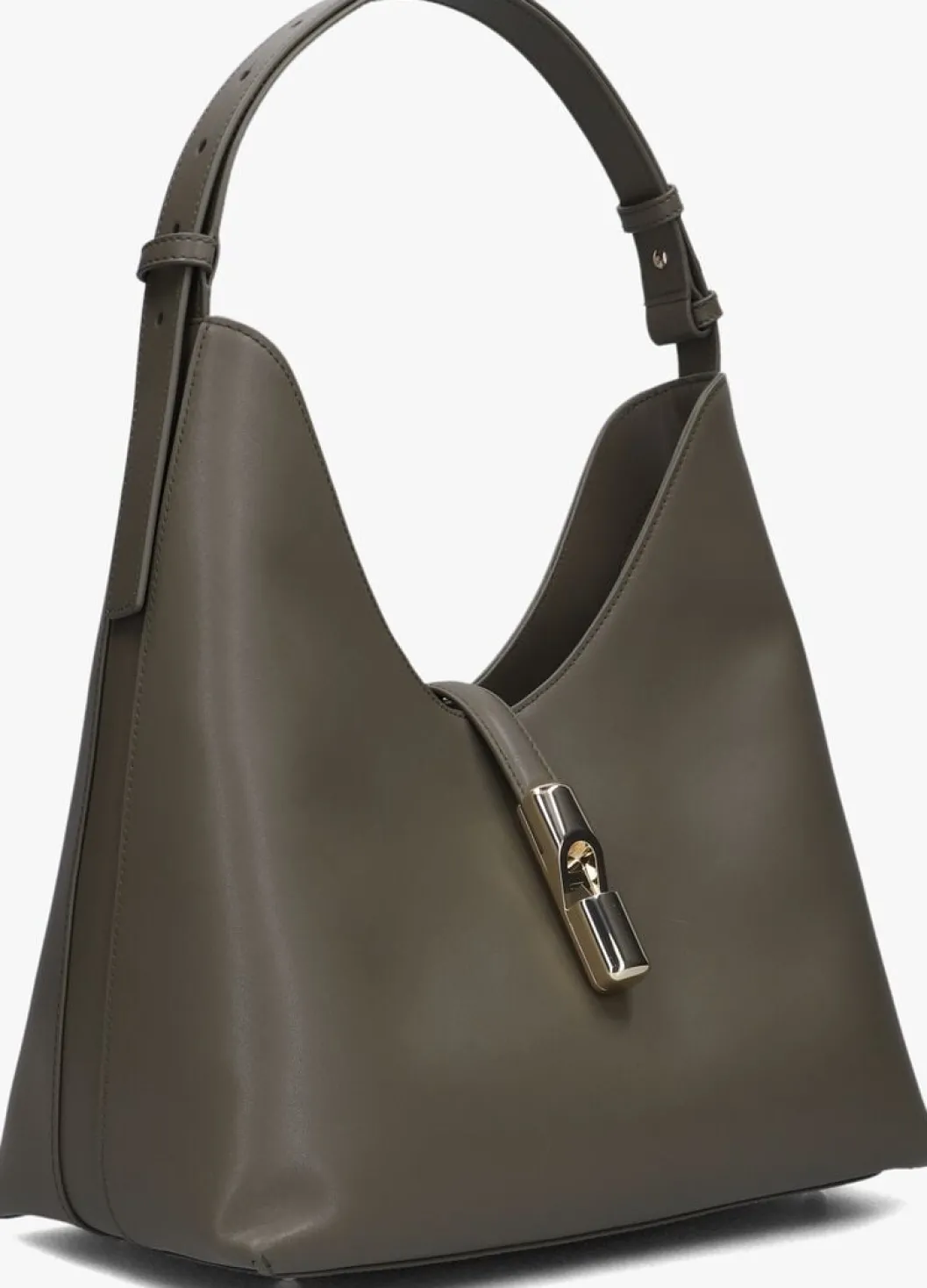 groene furla schoudertas goccia m hobo