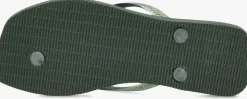 groene havaianas teenslippers square glitter