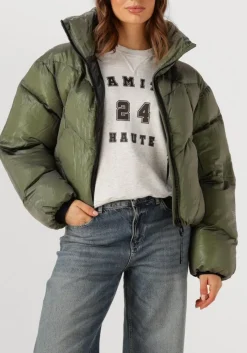 groene krakatau gewatteerde jas qw531