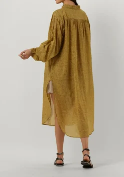 groene mes demoiselles midi jurk shirt diane