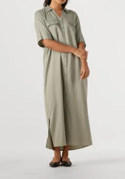 groene mos mosh midi jurk mmether cnet dress