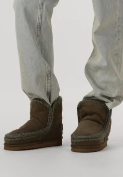 groene mou vachtlaarzen eskimo 18 glitter logo