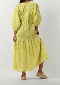 groene notre-v maxi jurk nv-dente midi dress