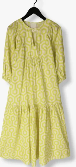 groene notre-v maxi jurk nv-dente midi dress