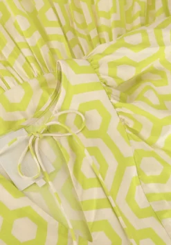 groene notre-v maxi jurk nv-dente midi dress