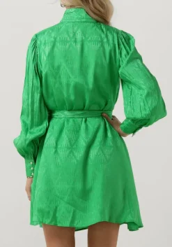 groene notre-v mini jurk nv-danton pearl dress