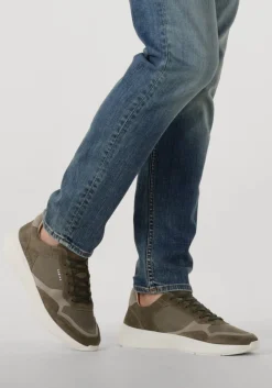 groene nubikk lage sneakers rock road wave