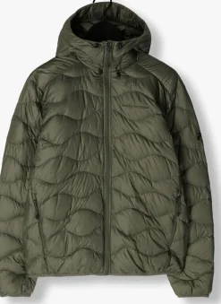 groene peak performance gewatteerde jas m helium down hood jacket