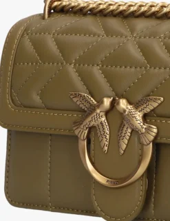 groene pinko schoudertas love one mini dc