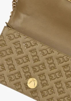 groene pinko schoudertas love one classic dc vitello