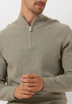 groene profuomo trui pullover half zip