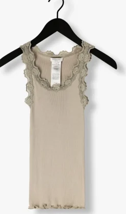 groene rosemunde top babette silk top w/ lace