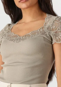 groene rosemunde top beatha capsleeve