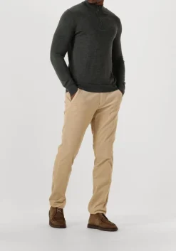 groene stefano lauran trui half zip anders