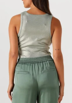 groene summum top rib tanktop cotton rib