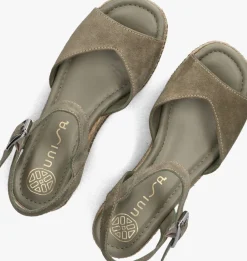 groene unisa sandalen met hak kalton