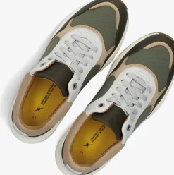 groene xsensible lage sneakers rialto