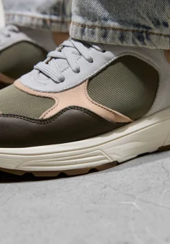 groene xsensible lage sneakers rialto