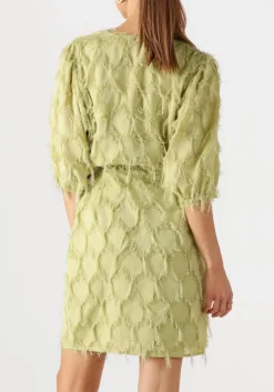 khaki aaiko mini jurk florica fringe pes 482