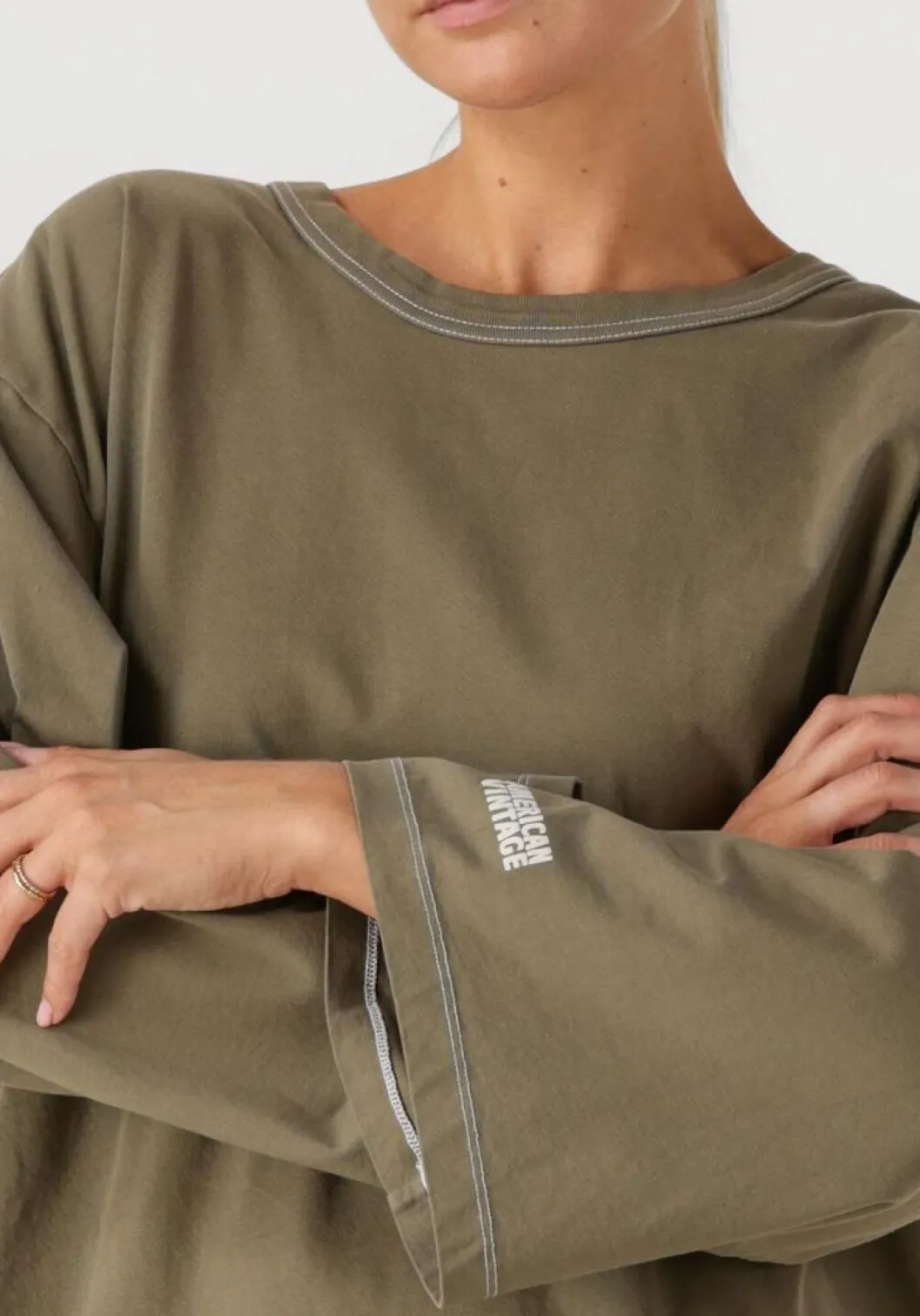 khaki american vintage top fizvalley