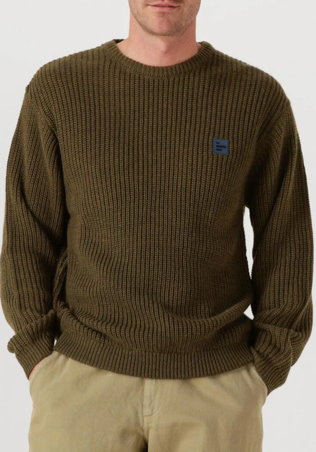 khaki american vintage trui crashway crew